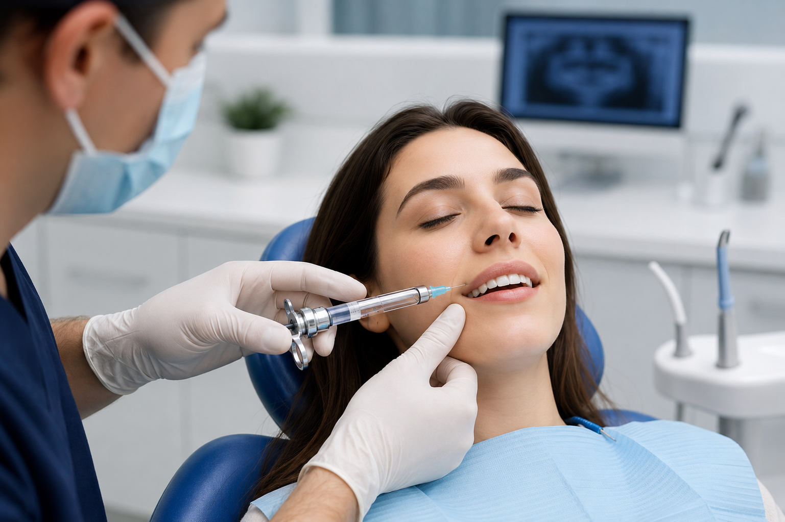 Explicación clínica de cómo funciona la anestesia dental